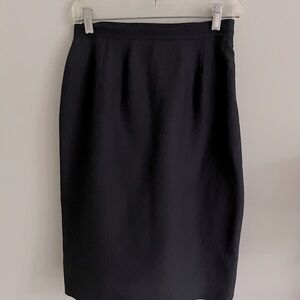 Valentino vintage black skirt sz 42/8 Made in Italy